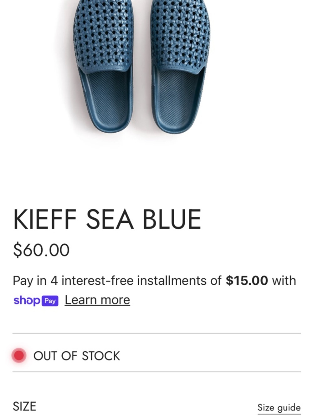 Kieff Sea Blue Women's Slides